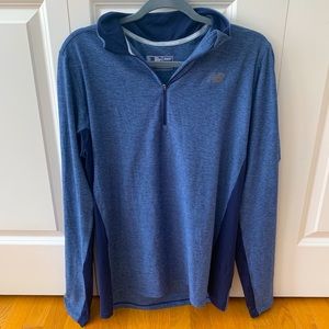 New Balance men’s blue quarter zip L